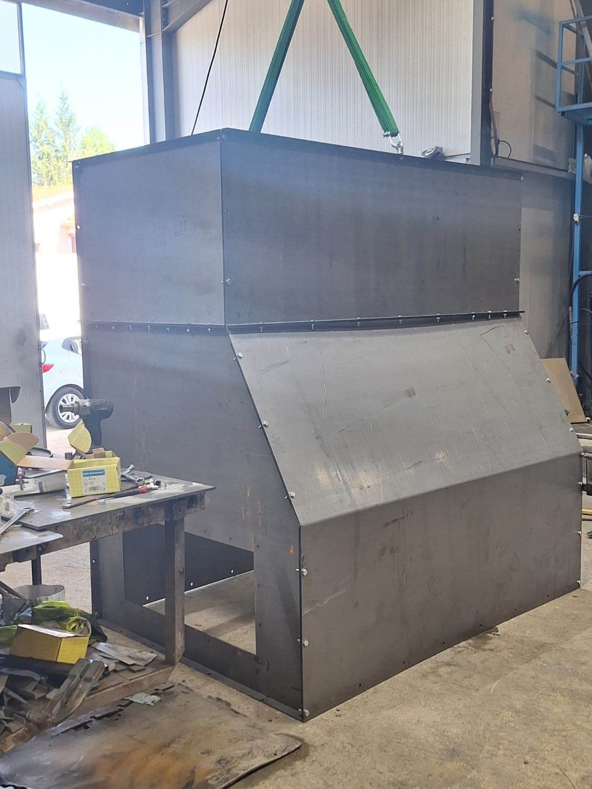 Caisson en tôle acier